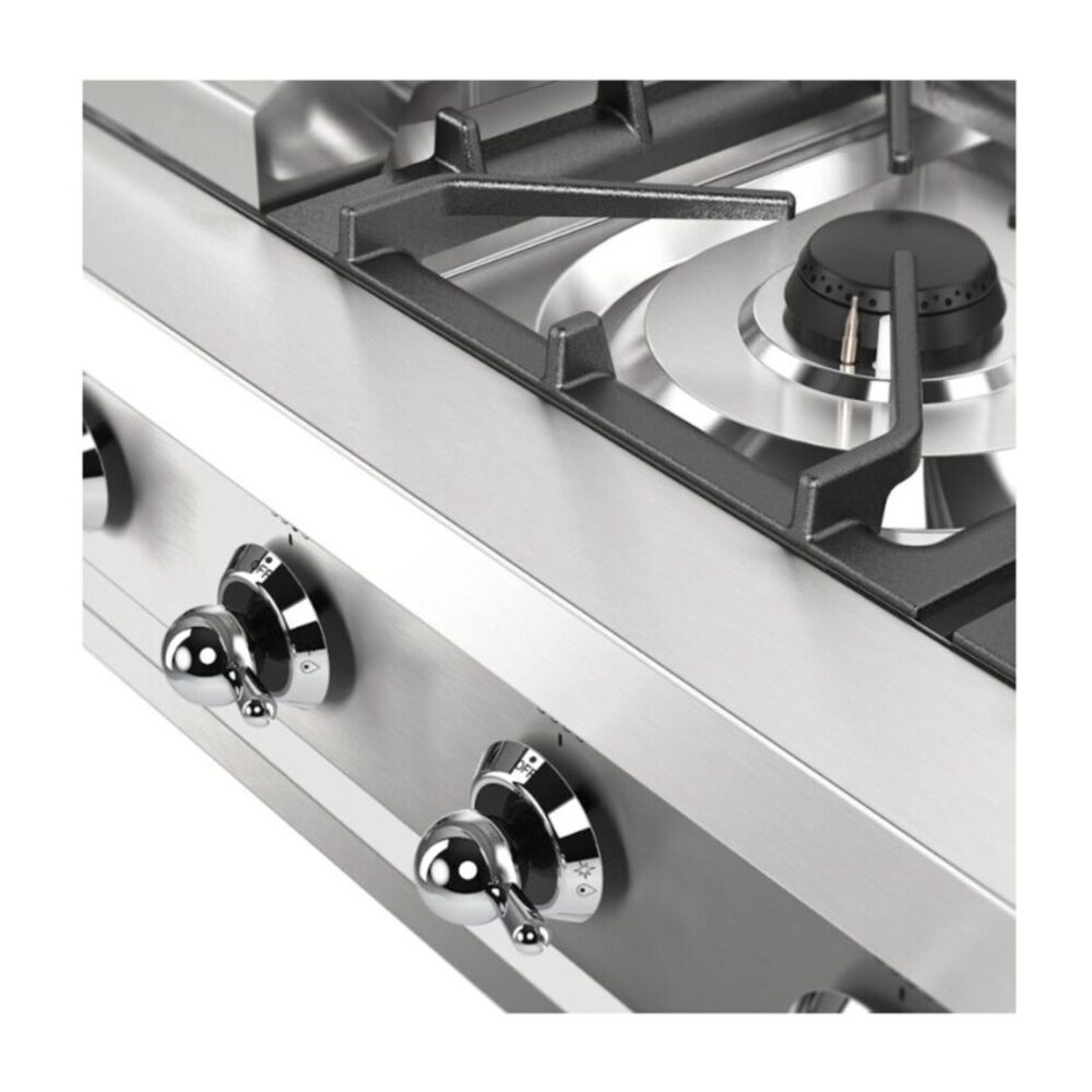 ILVE UHCP36FNSSC close up on knobs