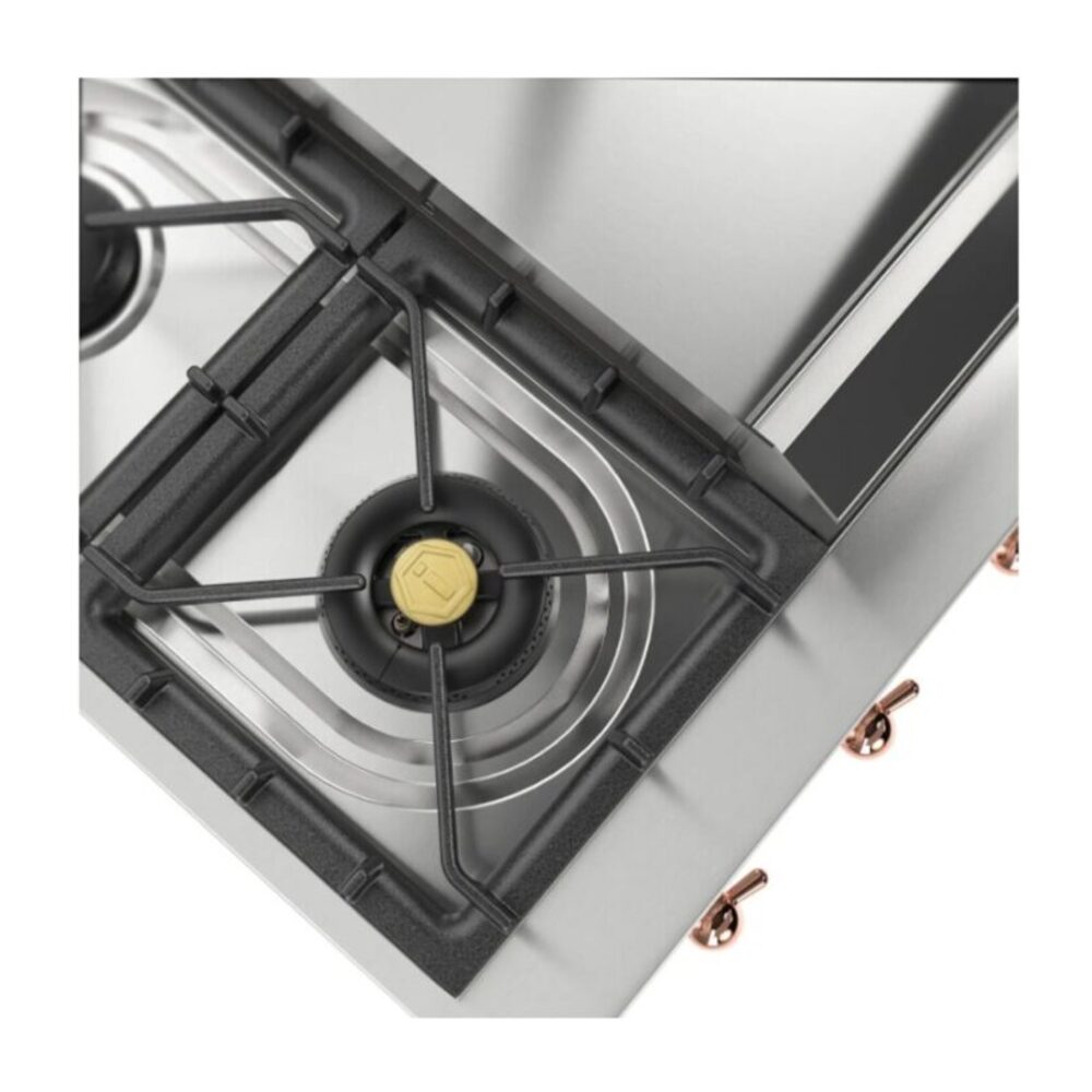 ILVE UHCP48FN close up on dual burner