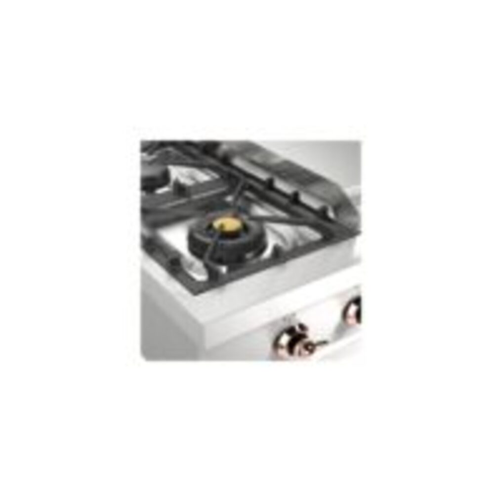 ILVE UHCP48FN close up on dual burner