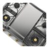 ILVE UHCP965FNSSGLP close up right angle on griddle