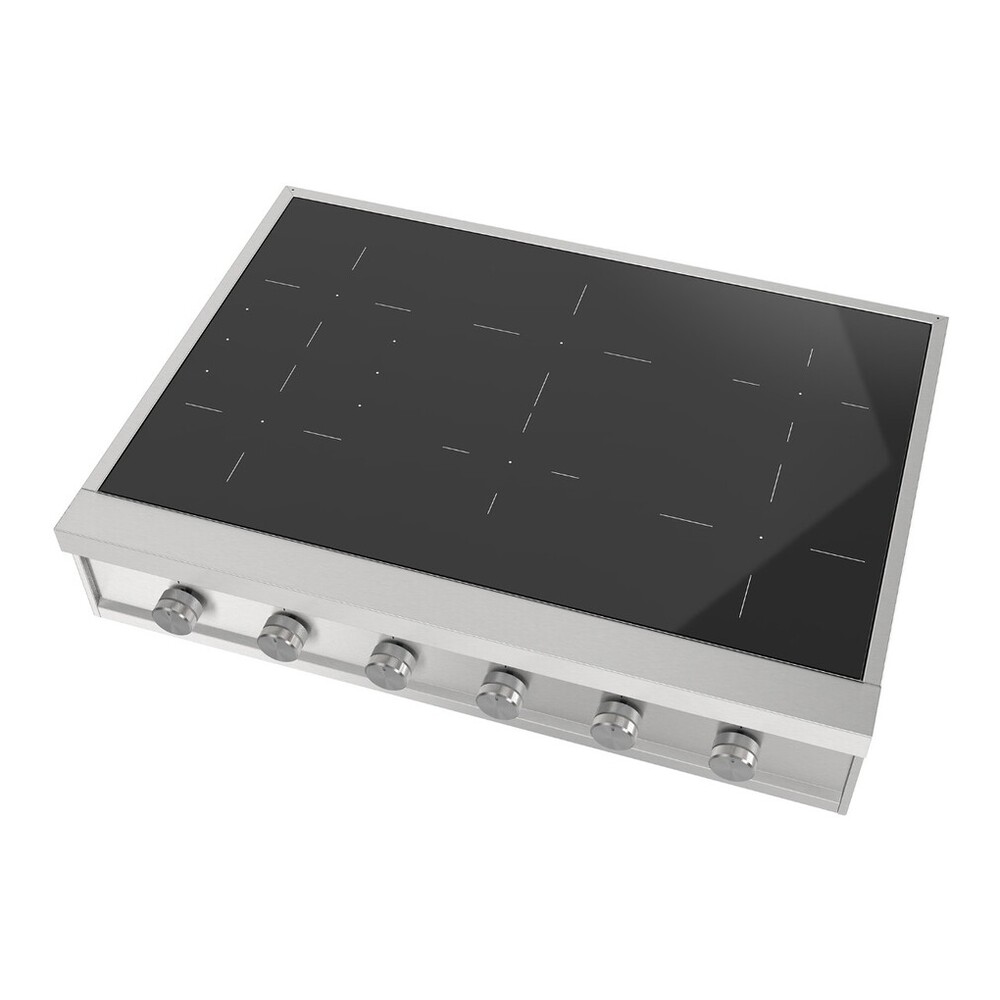 ILVE UHCPI366SS Professional Plus II 36 inch Built-In Induction Rangetop, in Stainless Steel 5 ILVE UHCPI366SS right angle