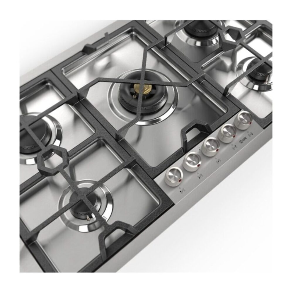 ILVE UHCPMT95SS close up on dual burner