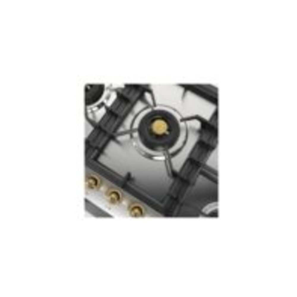 ILVE UHCPT125FNSSGLP left angle close up on dual burner