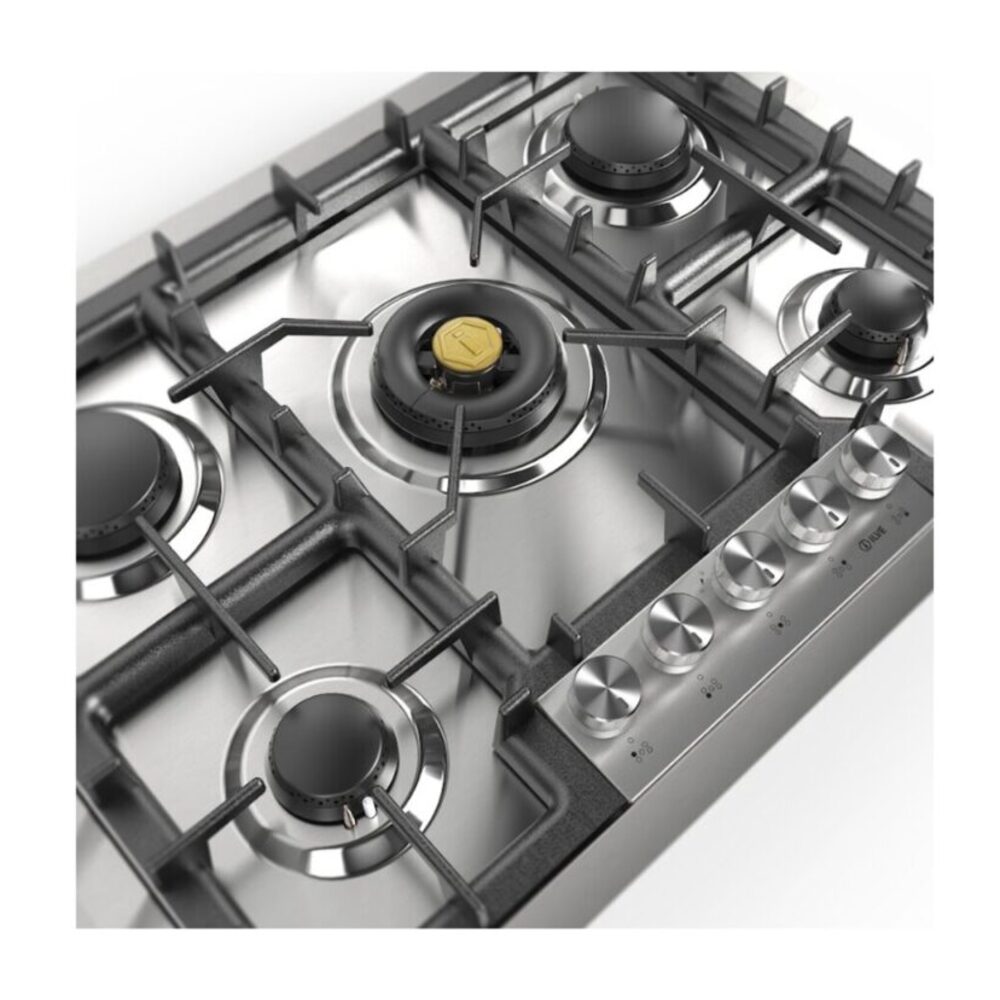 ILVE UHCPT75SS close up on dual burner