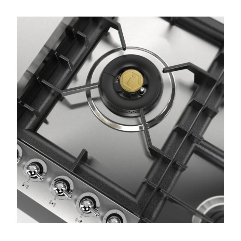 ILVE UHCPT95FNSSCLP close up on dual burner