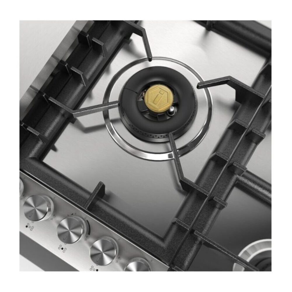 ILVE UHCPT95FSSLP close up on dual burner