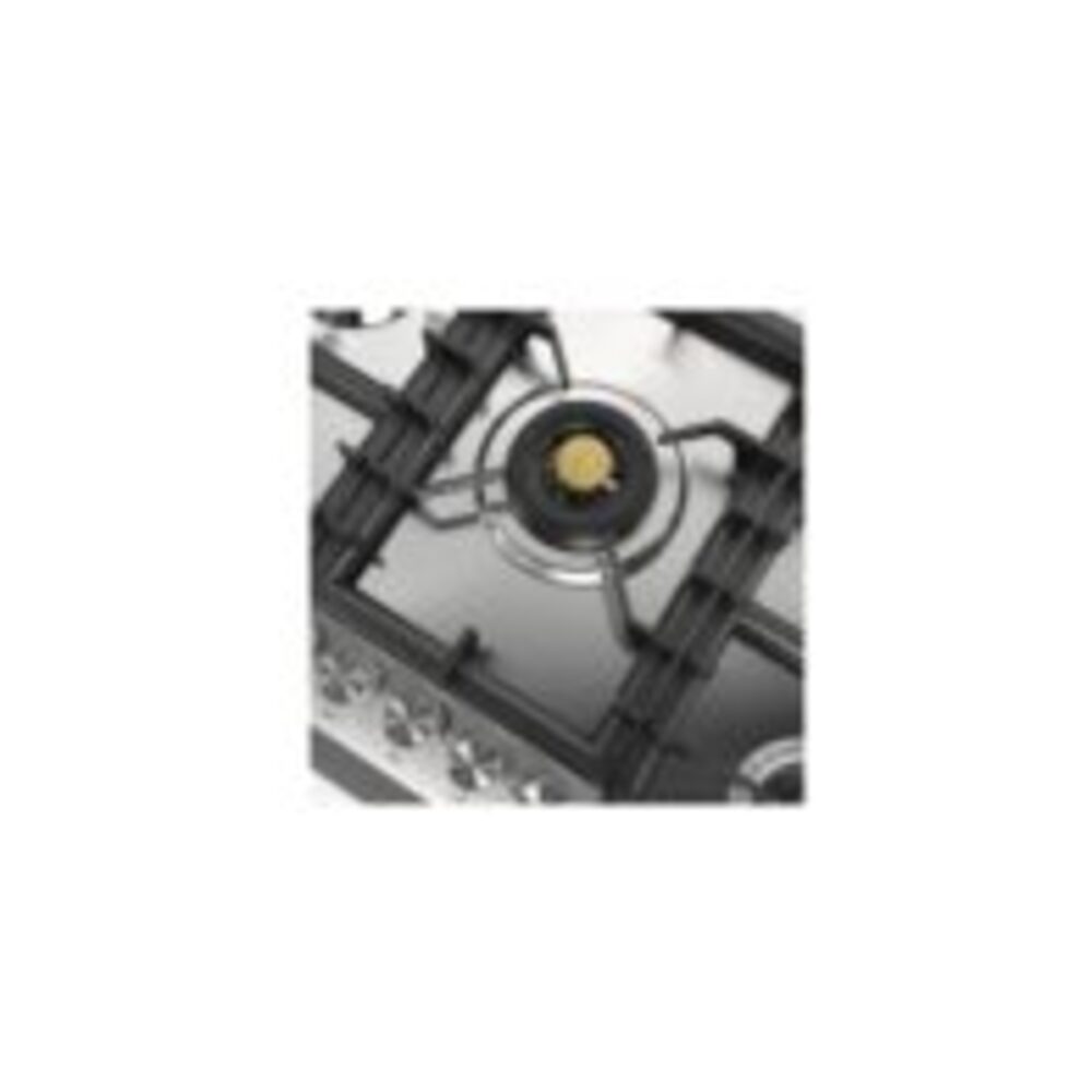 ILVE UHCPT95SS right angle close up on dual burner