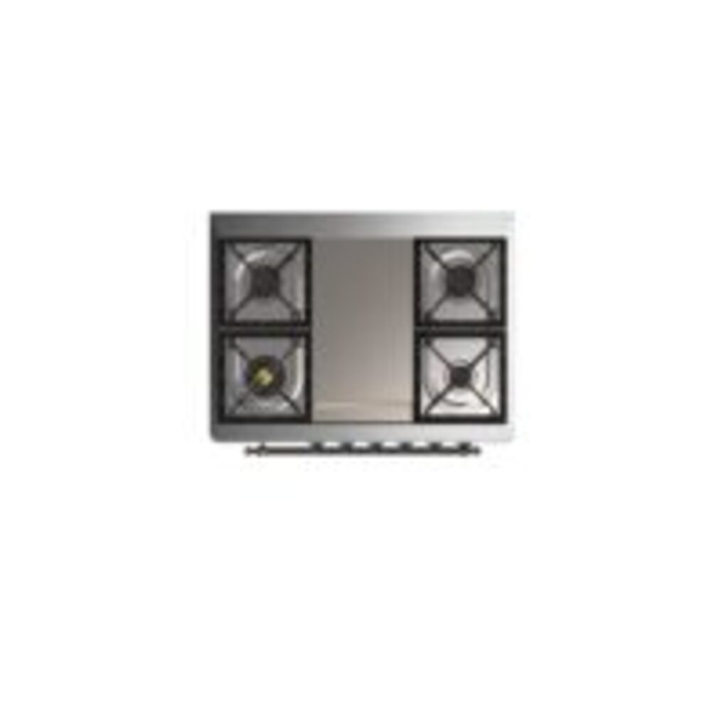 ILVE UM09F Majestic II 36 inch Dual Fuel Range with 6 Burners, Griddle