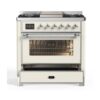 ILVE UM09F Majestic II 36 inch Dual Fuel Range with 6 Burners, Griddle