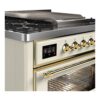ILVE UM09F Majestic II 36 inch Dual Fuel Range with 6 Burners, Griddle