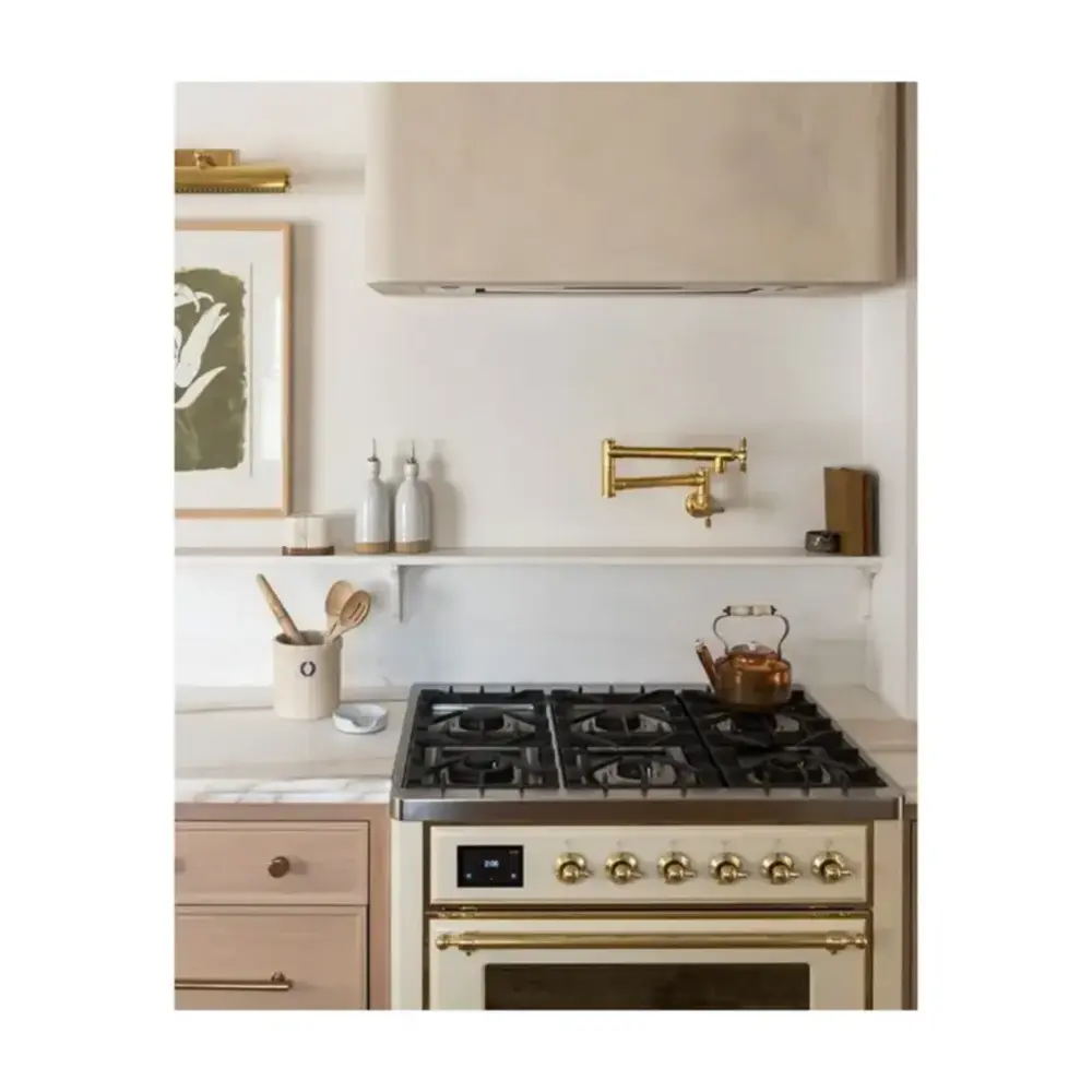 ILVE UM09F Majestic II 36 inch Dual Fuel Range with 6 Burners, Griddle
