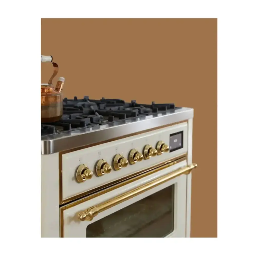 ILVE UM09F Majestic II 36 inch Dual Fuel Range with 6 Burners, Griddle