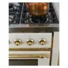 ILVE UM09F Majestic II 36 inch Dual Fuel Range with 6 Burners, Griddle