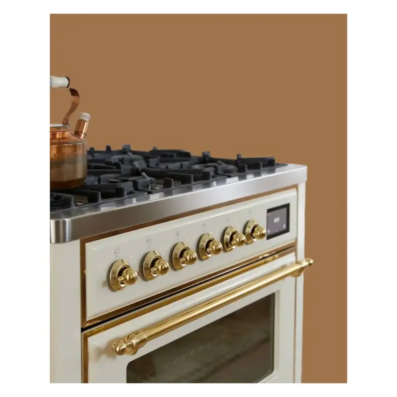 ILVE UM09F Majestic II 36 inch Dual Fuel Range with 6 Burners, Griddle