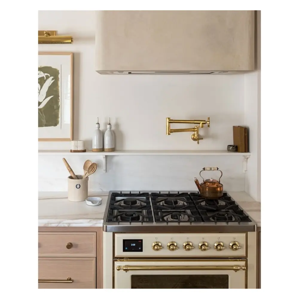 ILVE UM09F Majestic II 36 inch Dual Fuel Range with 6 Burners, Griddle