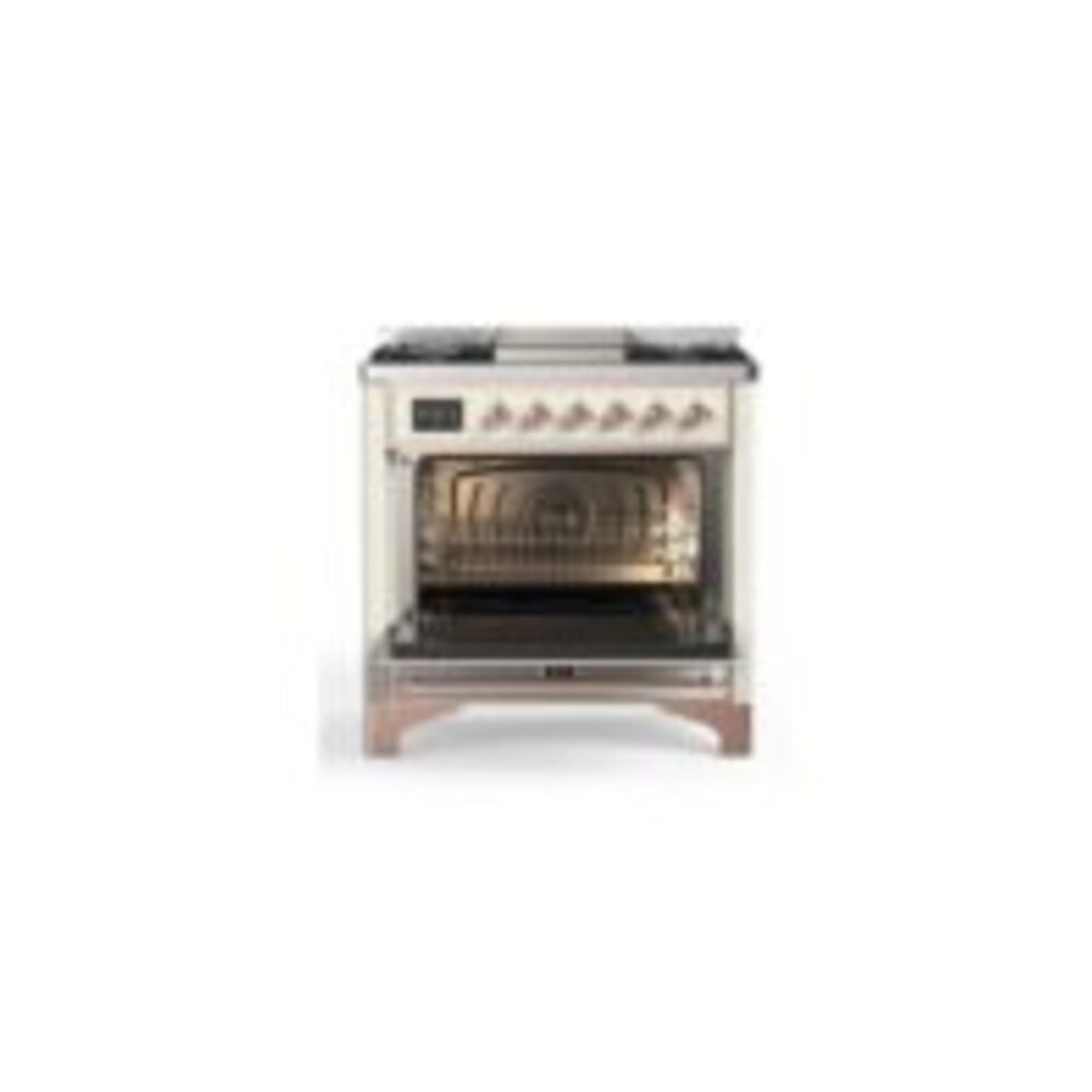 ILVE UM09F Majestic II 36 inch Dual Fuel Range with 6 Burners, Griddle