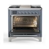 ILVE UM09F Majestic II 36 inch Dual Fuel Range with 6 Burners, Griddle