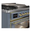 ILVE UM09F Majestic II 36 inch Dual Fuel Range with 6 Burners, Griddle