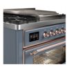 ILVE UM09F Majestic II 36 inch Dual Fuel Range with 6 Burners, Griddle