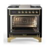 ILVE UM09F Majestic II 36 inch Dual Fuel Range with 6 Burners, Griddle