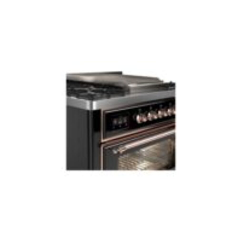 ILVE UM09F Majestic II 36 inch Dual Fuel Range with 6 Burners, Griddle