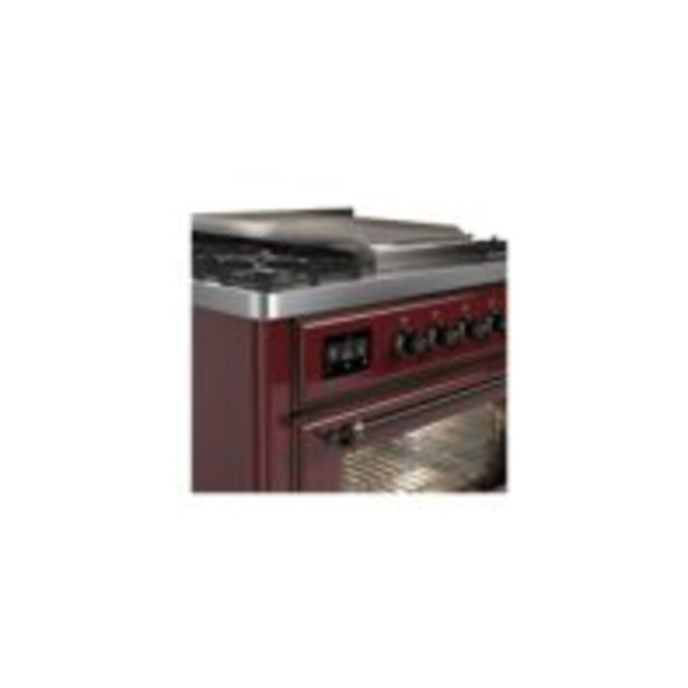 ILVE UM09F Majestic II 36 inch Dual Fuel Range with 6 Burners, Griddle