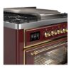 ILVE UM09F Majestic II 36 inch Dual Fuel Range with 6 Burners, Griddle