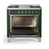 ILVE UM09F Majestic II 36 inch Dual Fuel Range with 6 Burners, Griddle