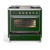 ILVE UM09F Majestic II 36 inch Dual Fuel Range with 6 Burners, Griddle