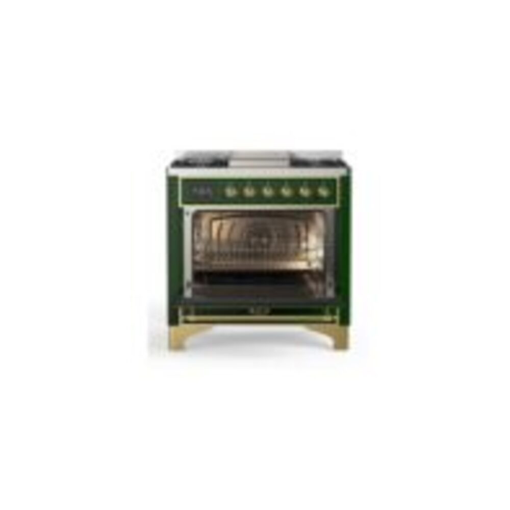 ILVE UM09F Majestic II 36 inch Dual Fuel Range with 6 Burners, Griddle