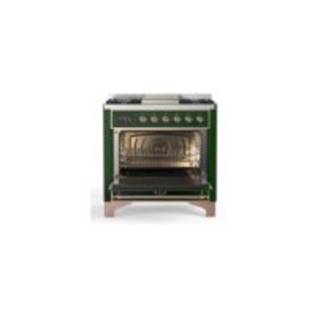 ILVE UM09F Majestic II 36 inch Dual Fuel Range with 6 Burners, Griddle