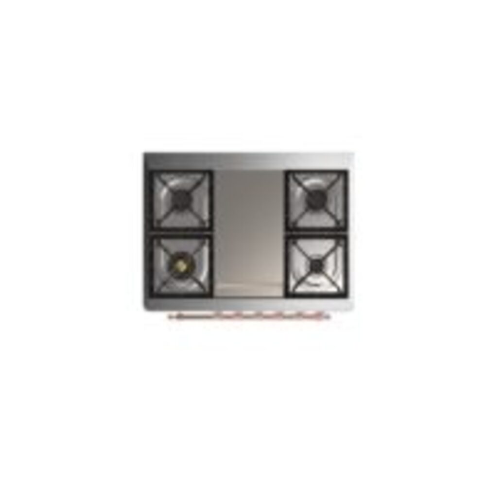 ILVE UM09F Majestic II 36 inch Dual Fuel Range with 6 Burners, Griddle