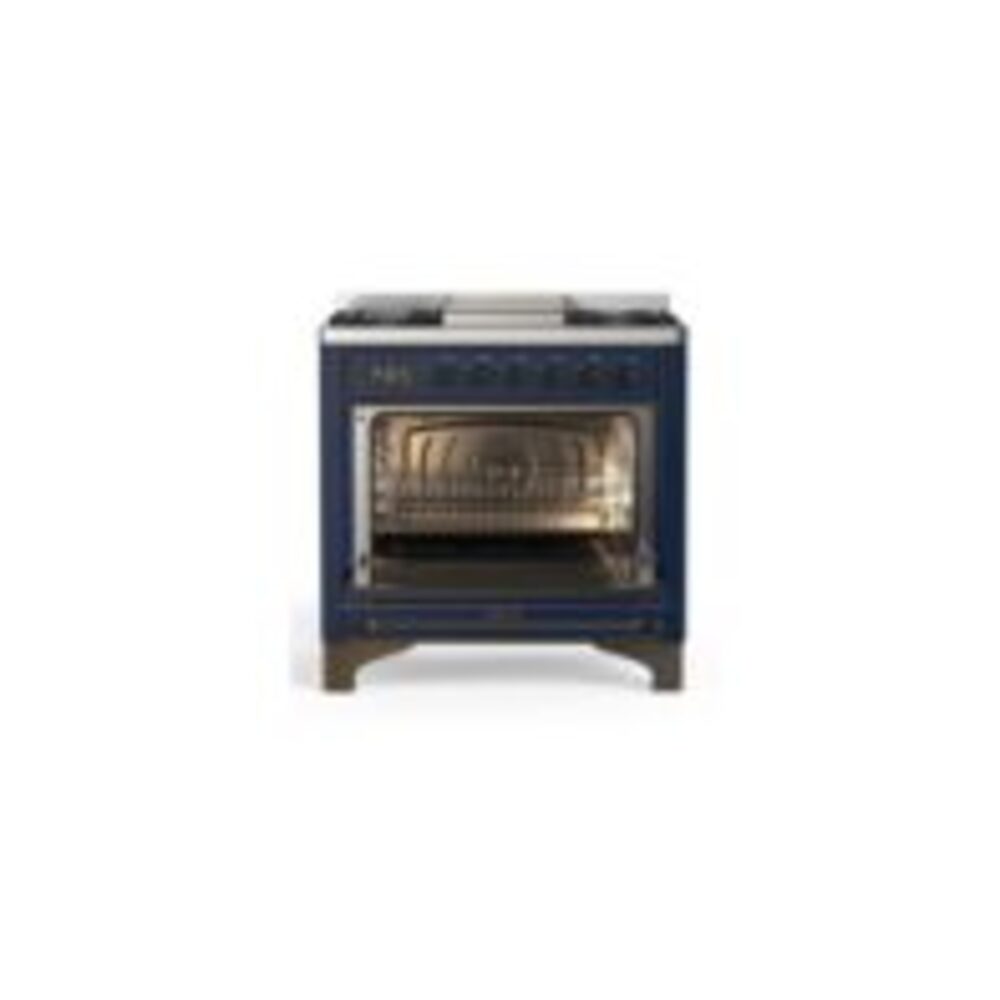 ILVE UM09F Majestic II 36 inch Dual Fuel Range with 6 Burners, Griddle