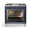 ILVE UM09F Majestic II 36 inch Dual Fuel Range with 6 Burners, Griddle