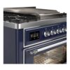 ILVE UM09F Majestic II 36 inch Dual Fuel Range with 6 Burners, Griddle