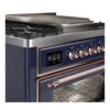 ILVE UM09F Majestic II 36 inch Dual Fuel Range with 6 Burners, Griddle