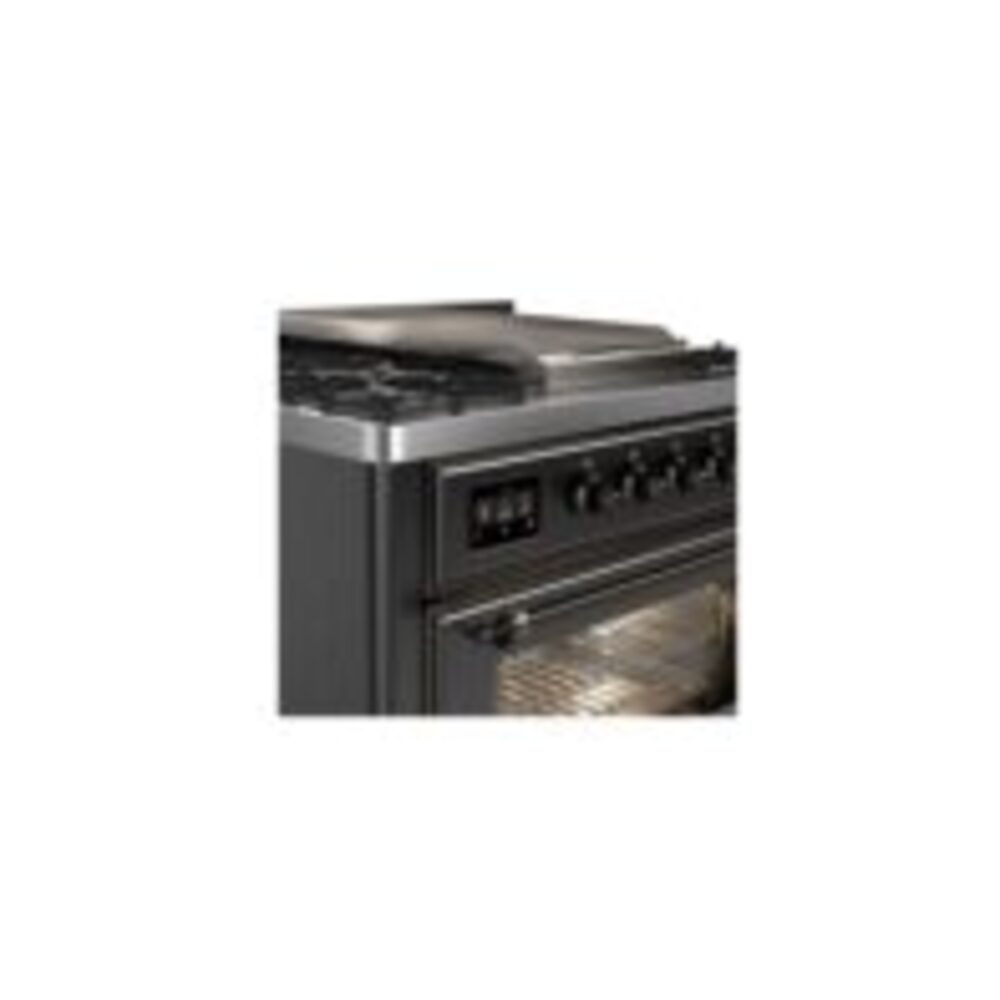 ILVE UM09F Majestic II 36 inch Dual Fuel Range with 6 Burners, Griddle