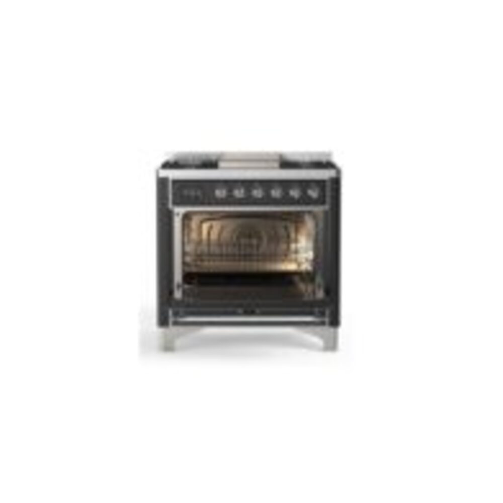 ILVE UM09F Majestic II 36 inch Dual Fuel Range with 6 Burners, Griddle