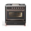 ILVE UM09F Majestic II 36 inch Dual Fuel Range with 6 Burners, Griddle