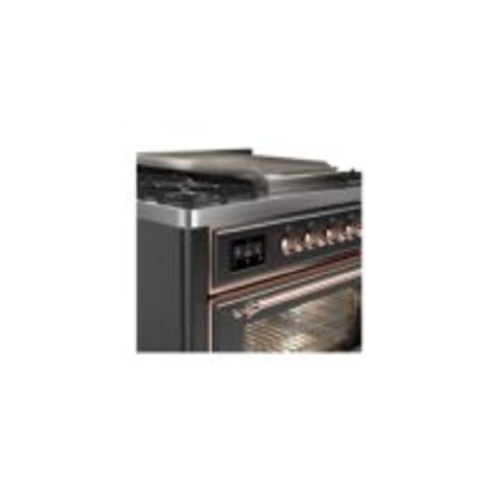 ILVE UM09F Majestic II 36 inch Dual Fuel Range with 6 Burners, Griddle
