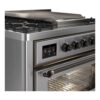 ILVE UM09F Majestic II 36 inch Dual Fuel Range with 6 Burners, Griddle