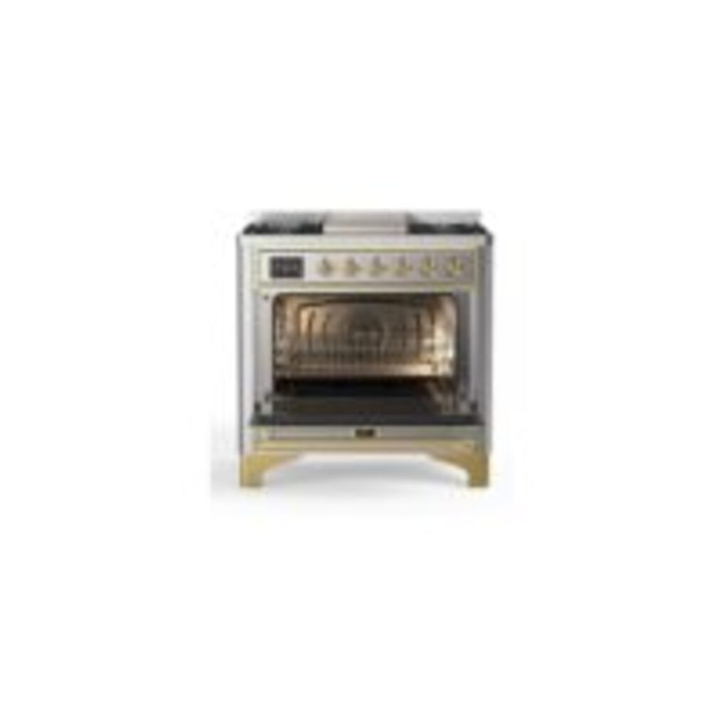 ILVE UM09F Majestic II 36 inch Dual Fuel Range with 6 Burners, Griddle