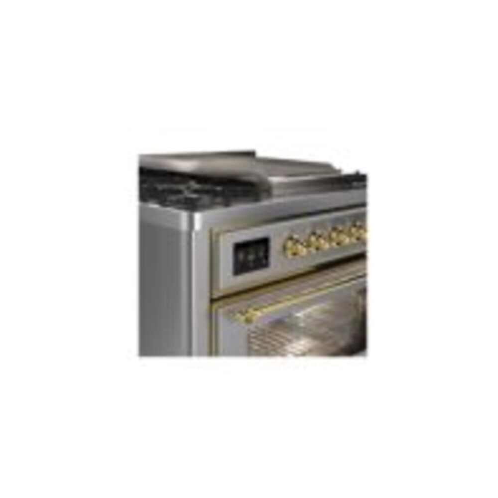 ILVE UM09F Majestic II 36 inch Dual Fuel Range with 6 Burners, Griddle
