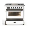 ILVE UM09F Majestic II 36 inch Dual Fuel Range with 6 Burners, Griddle