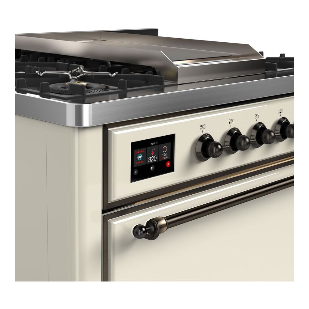 ILVE UM09F Majestic II 36 inch Dual Fuel Range with 6 Burners, Griddle