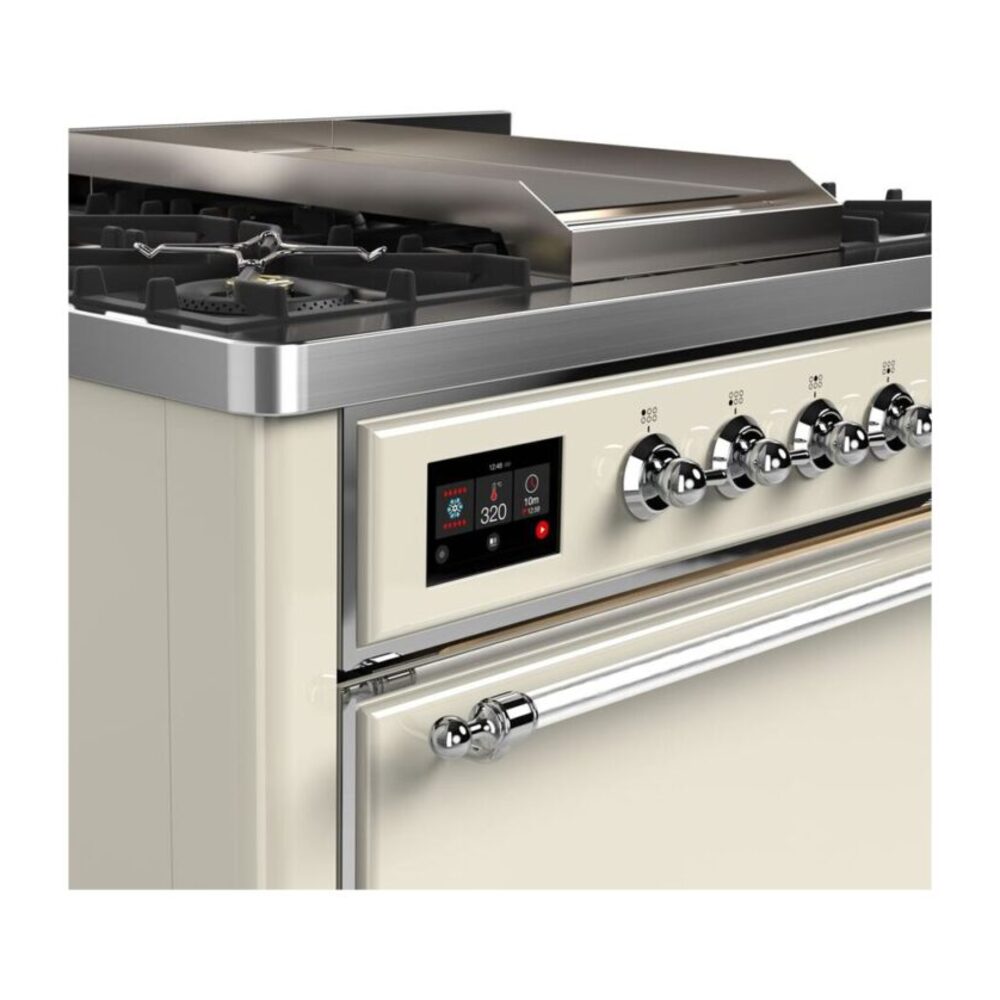 ILVE UM09F Majestic II 36 inch Dual Fuel Range with 6 Burners, Griddle