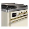 ILVE UM09F Majestic II 36 inch Dual Fuel Range with 6 Burners, Griddle