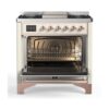 ILVE UM09F Majestic II 36 inch Dual Fuel Range with 6 Burners, Griddle