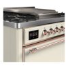 ILVE UM09F Majestic II 36 inch Dual Fuel Range with 6 Burners, Griddle