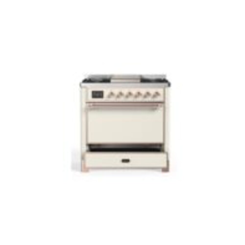 ILVE UM09F Majestic II 36 inch Dual Fuel Range with 6 Burners, Griddle